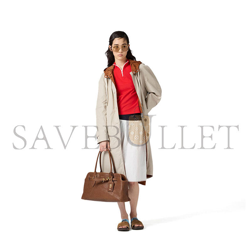 MIU MIU AVENTURE NAPPA LEATHER BAG 5BG310 (44*22.5*14.5cm)